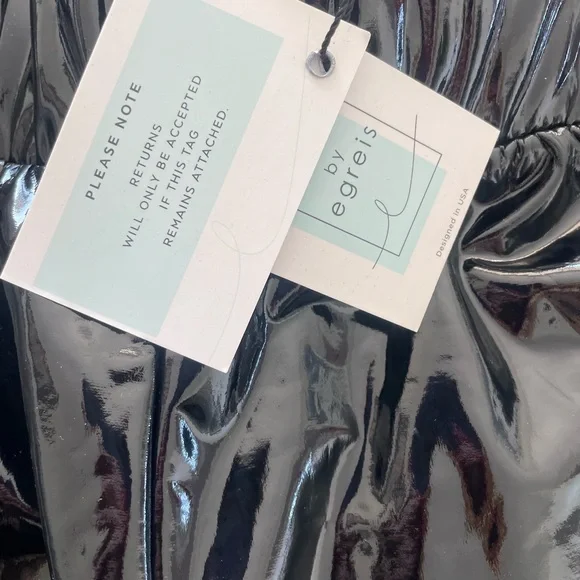 Women’s small patent leather black Janessa leggings by Egreis NWOT - Picture 3 of 8